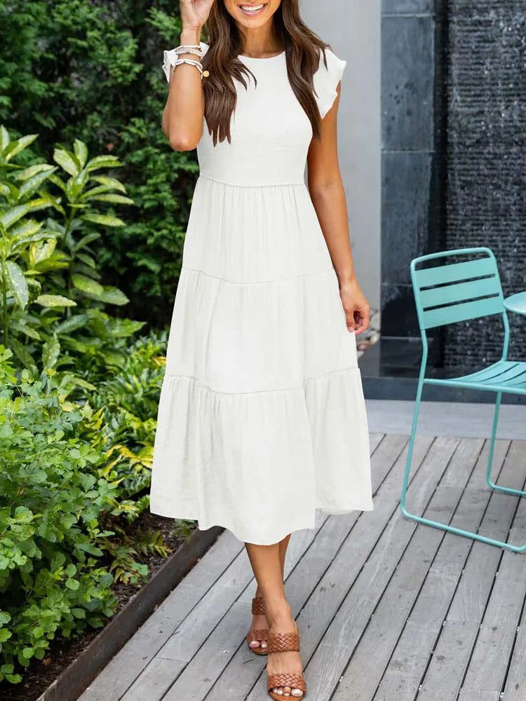 Abbie - Casual Summer Dress Short Sleeve