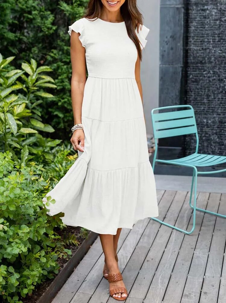 Abbie - Casual Summer Dress Short Sleeve