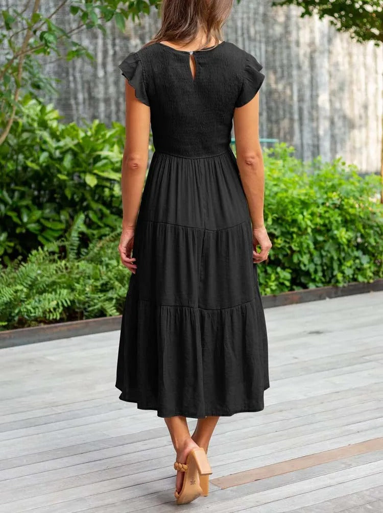 Abbie - Casual Summer Dress Short Sleeve