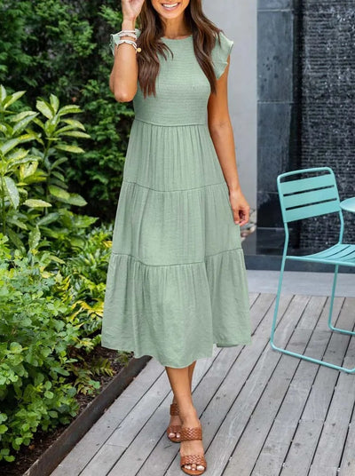 Abbie - Casual Summer Dress Short Sleeve