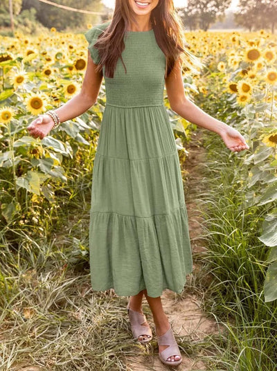Abbie - Casual Summer Dress Short Sleeve