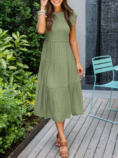 Abbie - Casual Summer Dress Short Sleeve
