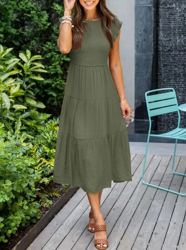Abbie - Casual Summer Dress Short Sleeve
