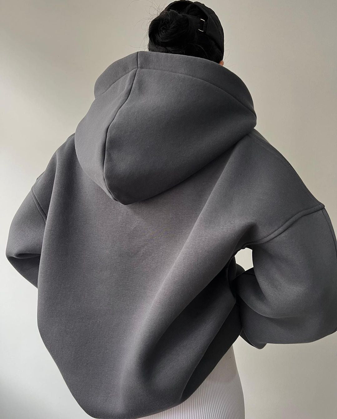 Alana - Casual Letter Printing Hooded Collar Tops