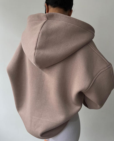 Alana - Casual Letter Printing Hooded Collar Tops