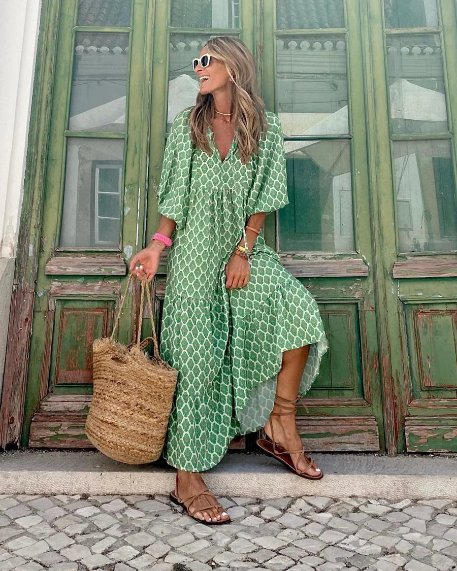 Ashlee - Bohemian Flow Maxi Dress