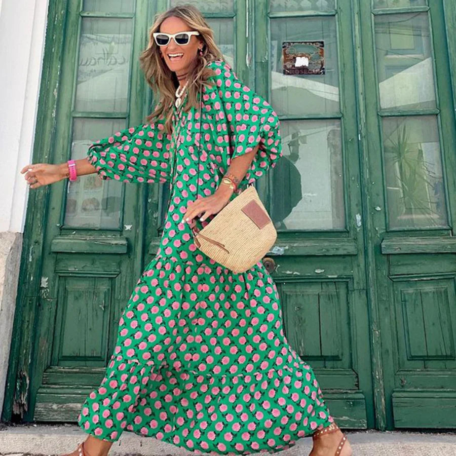 Ashlee - Bohemian Flow Maxi Dress