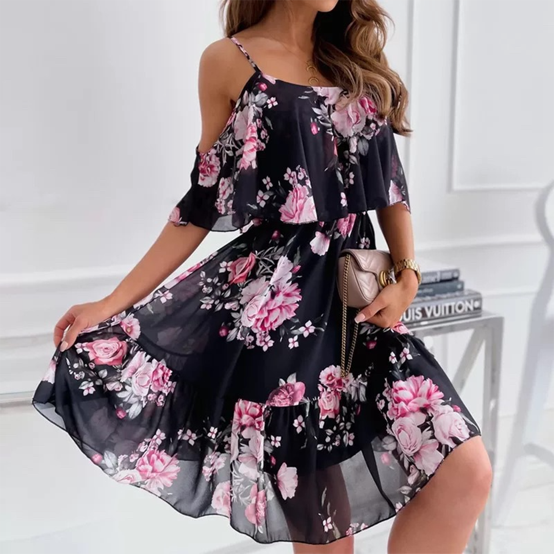 Floral Off-Shoulder Dress for Women