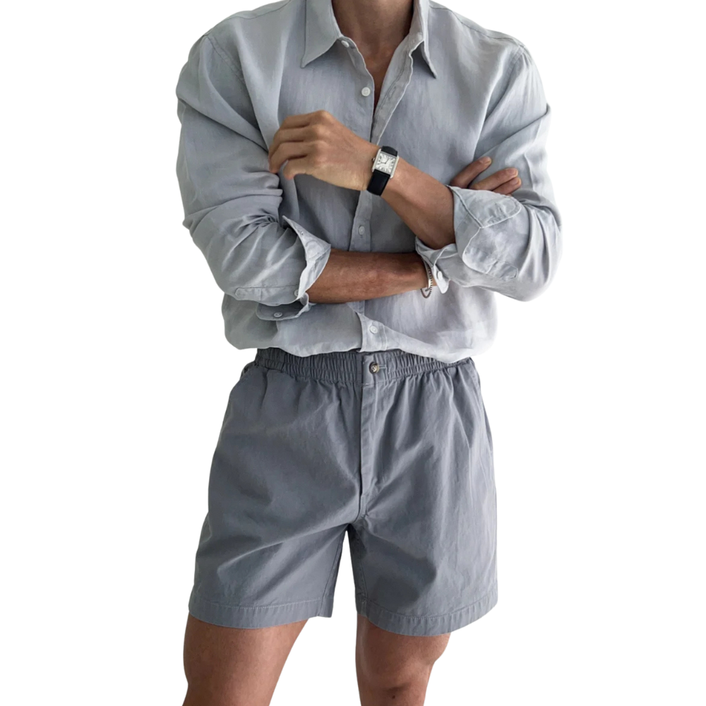 Men's Full Sleeves Button Down Collared Shirt