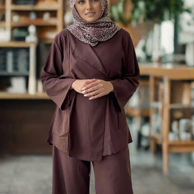 Eliana - Women's Linen Shirt Set