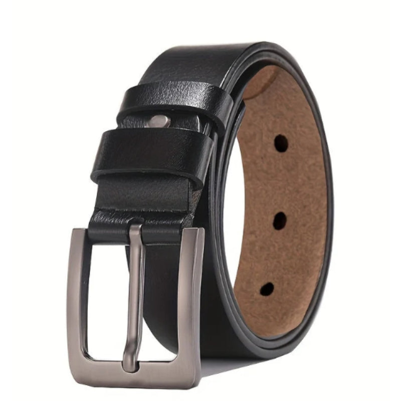 Classic Adjustable Belt for Men with Square Buckle