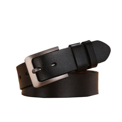 Classic Adjustable Belt for Men with Square Buckle