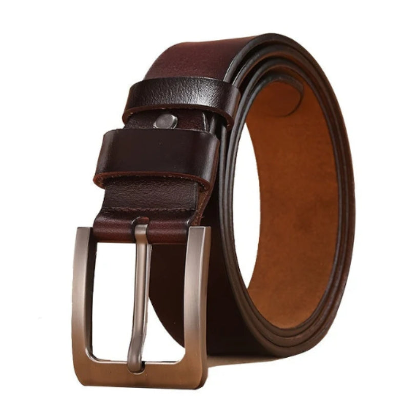 Classic Adjustable Belt for Men with Square Buckle