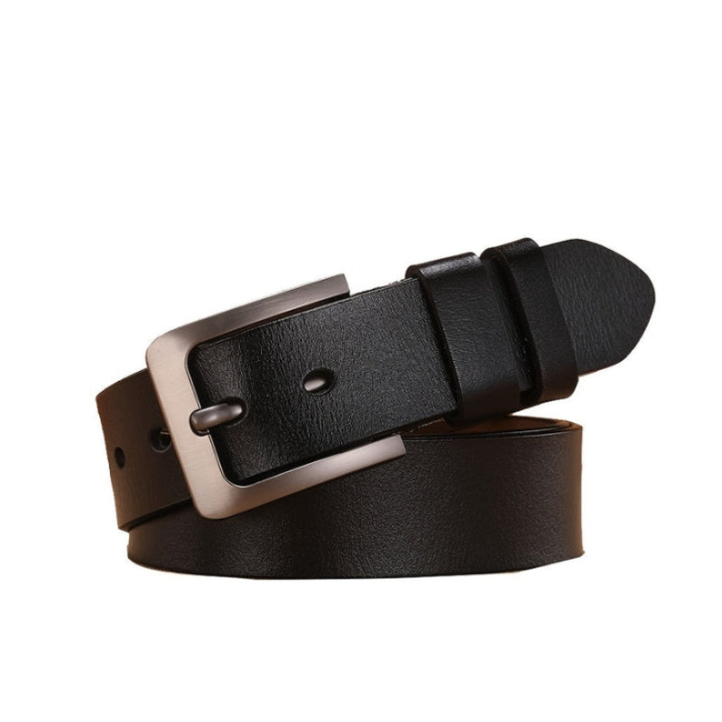 Classic Adjustable Belt for Men with Square Buckle