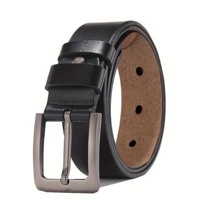 Classic Adjustable Belt for Men with Square Buckle