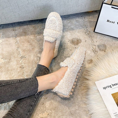 Coralie - Women's Ultra‑Cozy Plush Moccasins