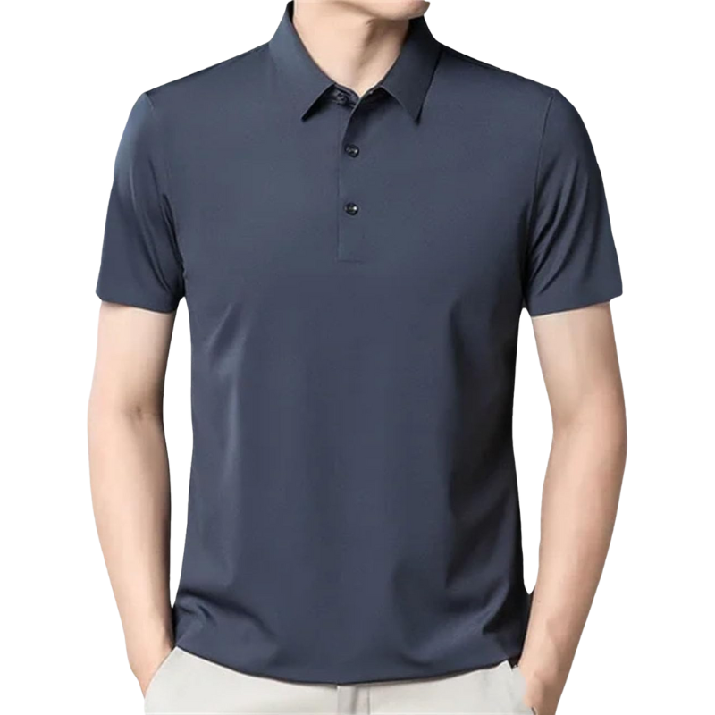 Men’s Polo Shirt with Collar Button