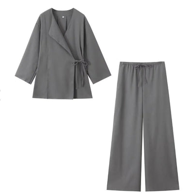 Eliana - Women's Linen Shirt Set