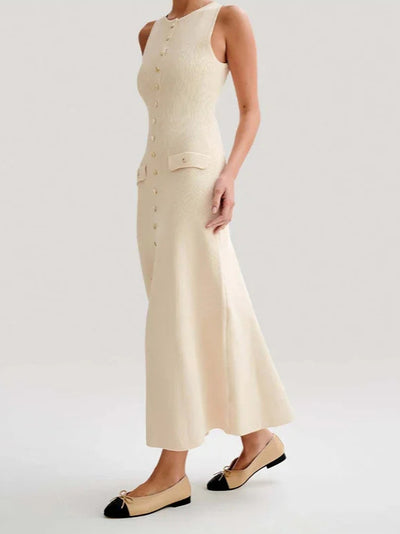 Emy – Sculpted Knit Elegance Dress