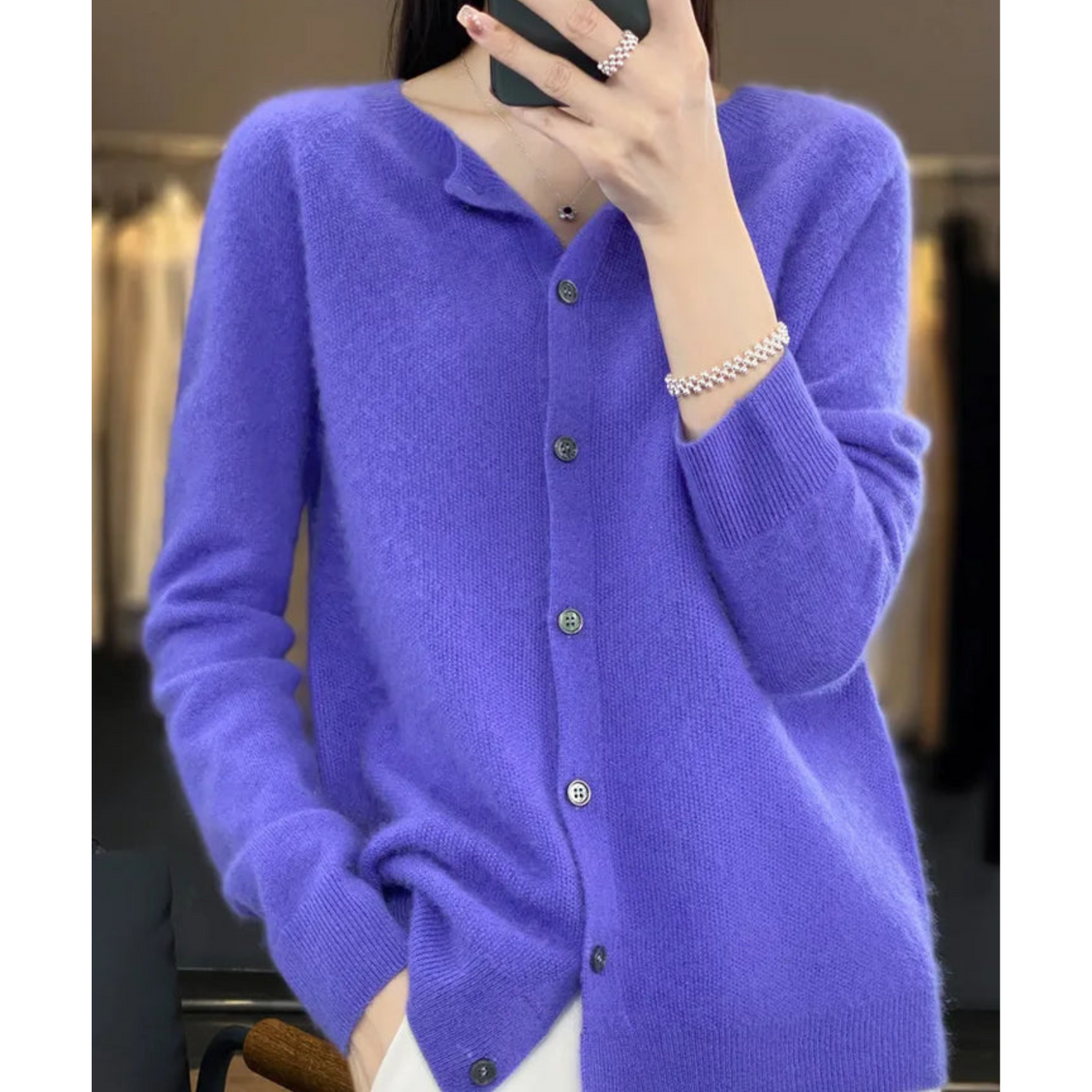 Full Sleeves Knit Cardigan for Fall/Winter