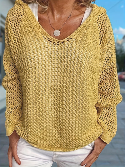 Harlow - Hooded Knit Sweater