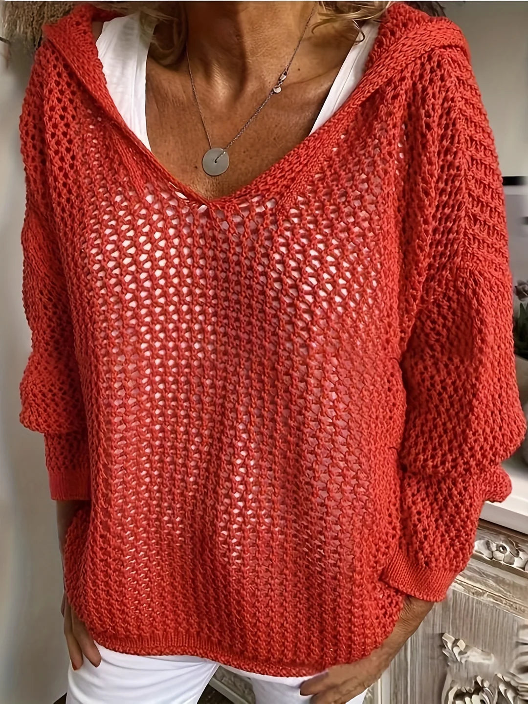 Harlow - Hooded Knit Sweater