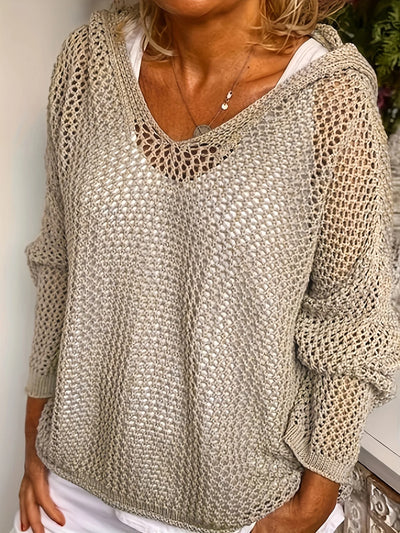 Harlow - Hooded Knit Sweater