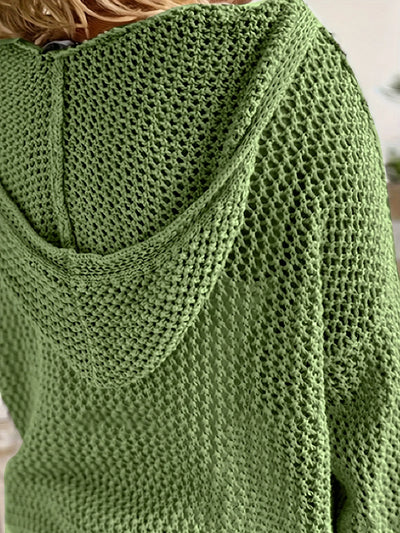 Harlow - Hooded Knit Sweater