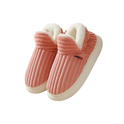 Indoor Plush Warm Winter Fleece-Lined Slippers