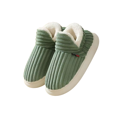 Indoor Plush Warm Winter Fleece-Lined Slippers