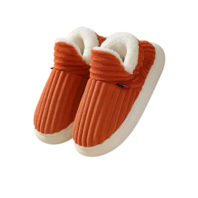Indoor Plush Warm Winter Fleece-Lined Slippers