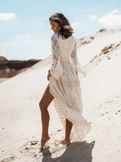 Isla I Cream Maxi Dress