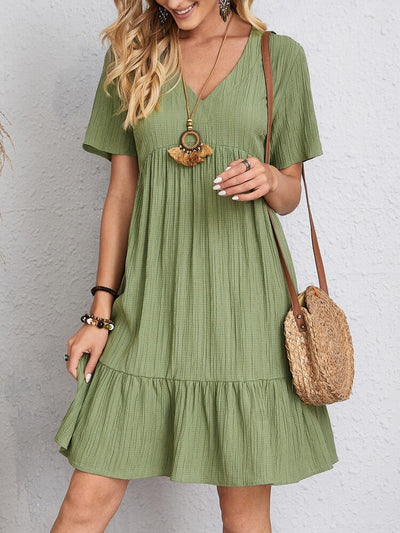 Jacinta – Tummy-Control Retro V-Neck Dress