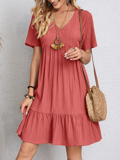 Jacinta – Tummy-Control Retro V-Neck Dress