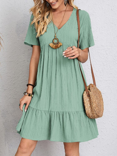 Jacinta – Tummy-Control Retro V-Neck Dress