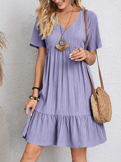 Jacinta – Tummy-Control Retro V-Neck Dress