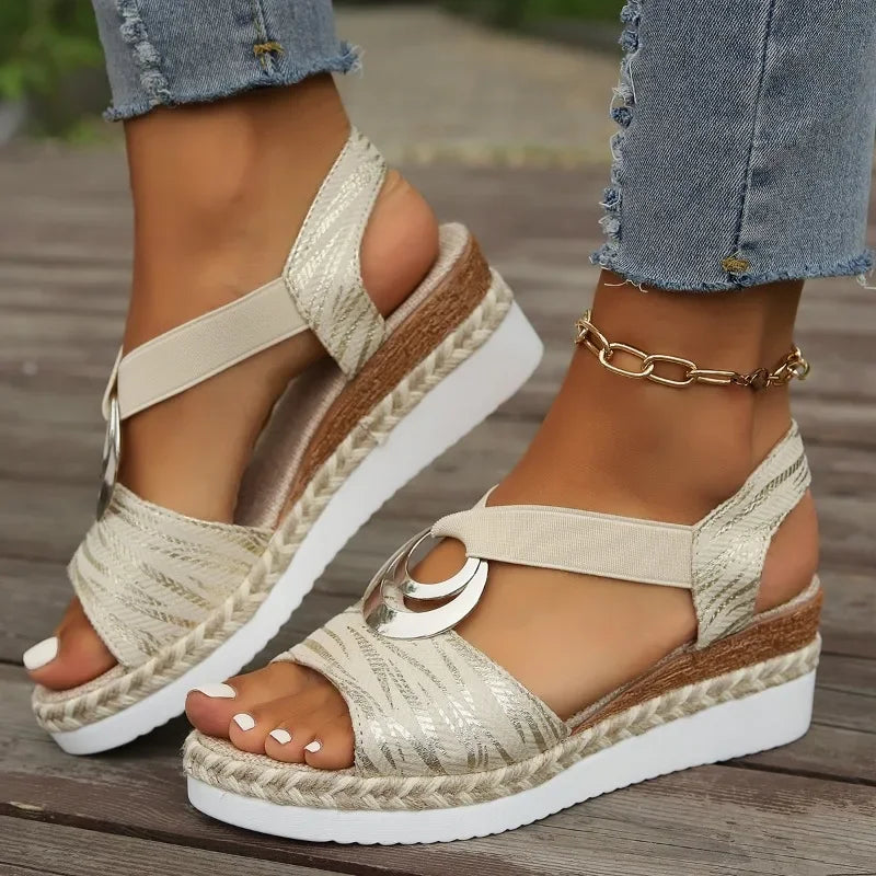 Kayla  - Comfort Casual Med High Heels Sandals