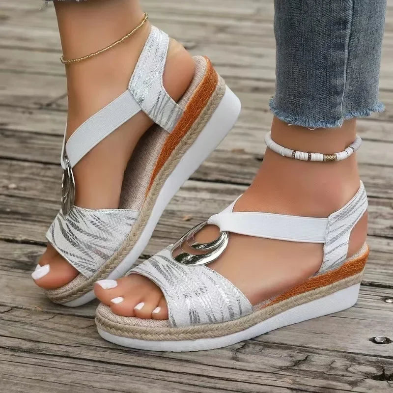 Kayla  - Comfort Casual Med High Heels Sandals