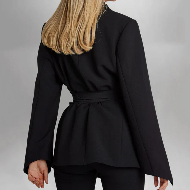 Krystal - Women's Blazer with Belt for a Chic Look