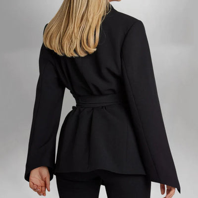 Krystal - Women's Blazer with Belt for a Chic Look