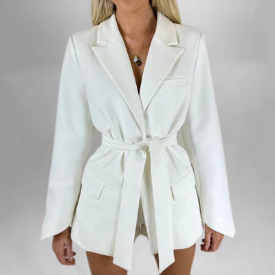 Krystal - Women's Blazer with Belt for a Chic Look