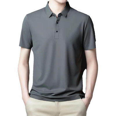 Men’s Polo Shirt with Collar Button