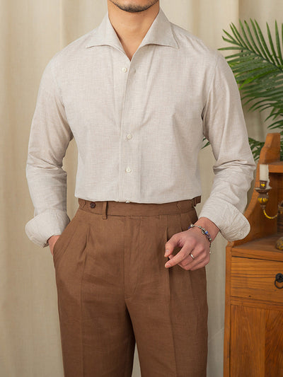 Men’s Button Shirt with Slim Fit Collar