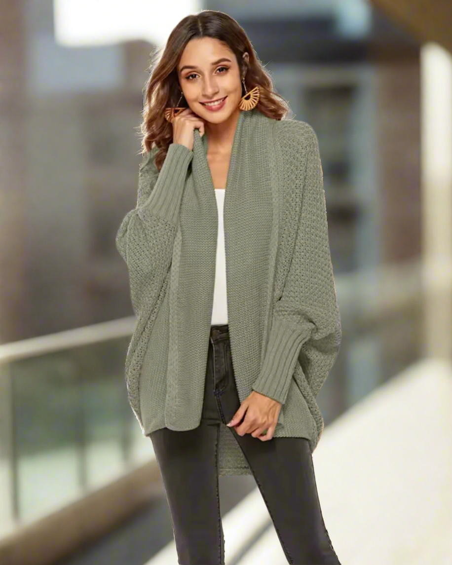 Marais I Oversized Batwing Sleeve Cardigan I 2 Colours