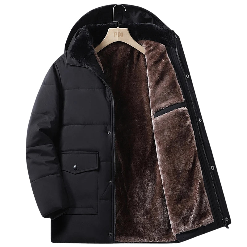 Men’s Winter Coat with Warm Inner Lining and Hood
