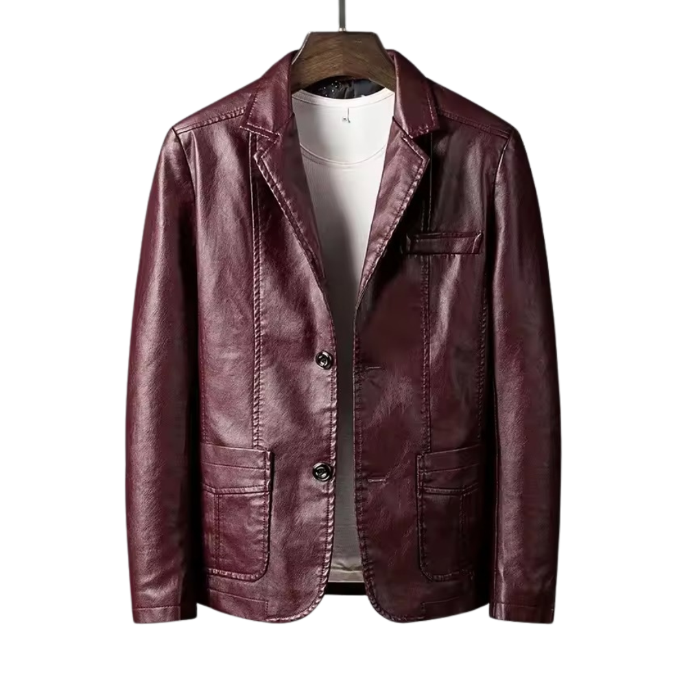 Men's Lapel Business Collared Blazer Winter Coat