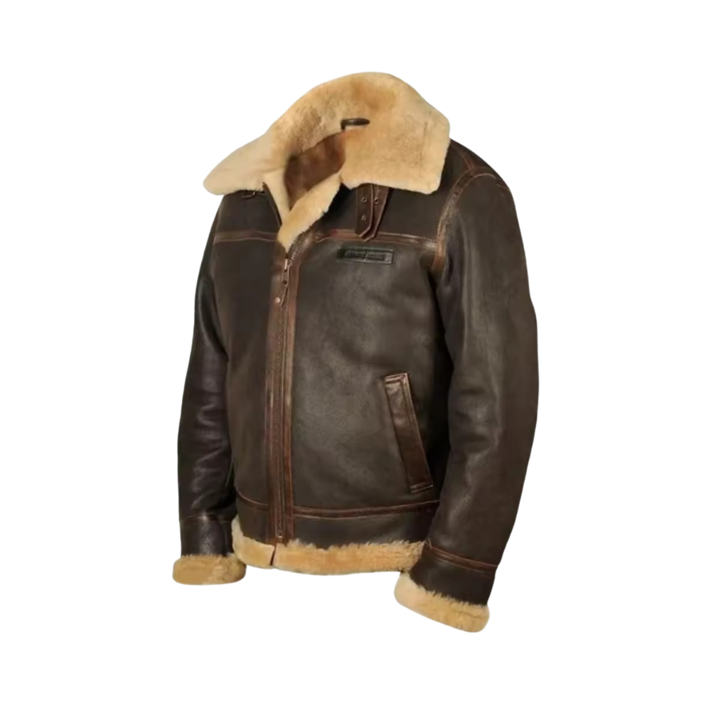 Men's Fleece-Lined Outdoor Collared Jacket