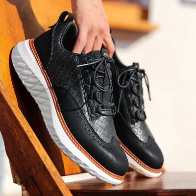 Men's Athletic Thick Sole Sport Lace Up Shoes