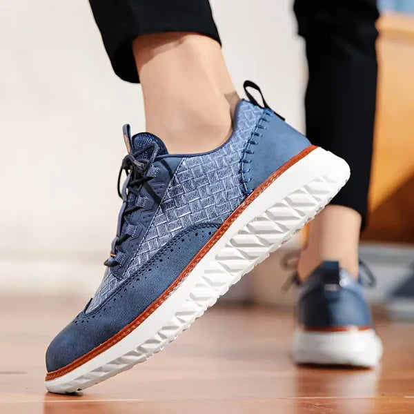 Men's Athletic Thick Sole Sport Lace Up Shoes