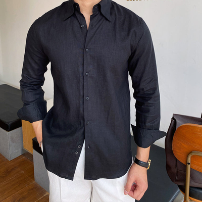 Men’s Button Shirt with Slim Fit Collar